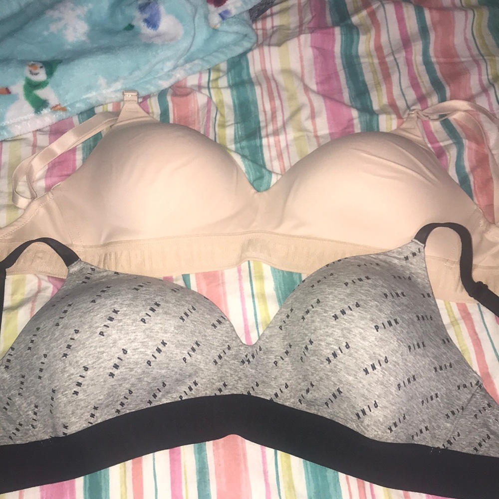 Pink bras!